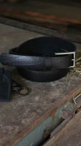 Walex Leather Siyah Renk Hakiki Deri Kadın Kemeri