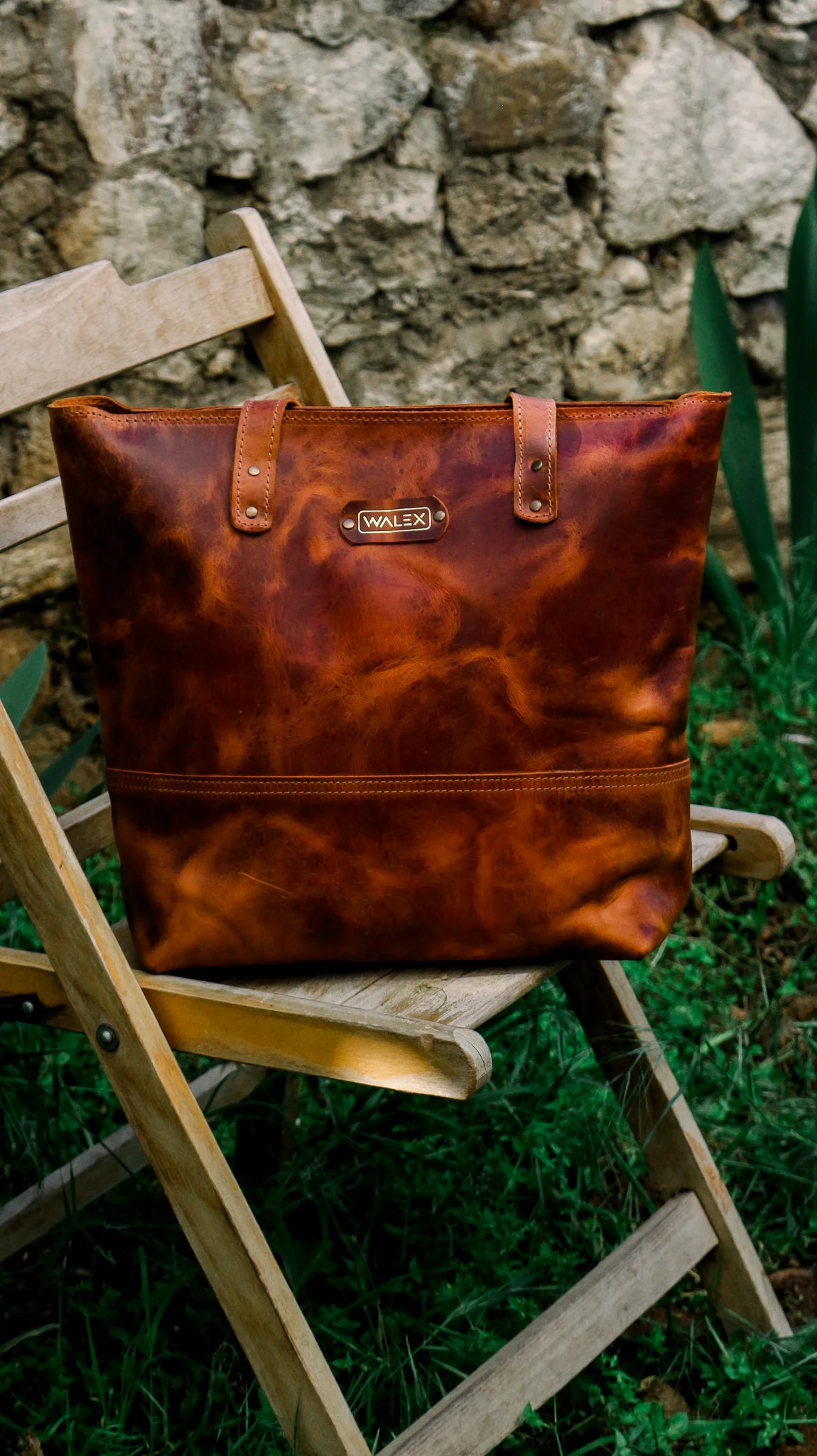 Walex Leather Hakiki Deri Tote Çanta - 1